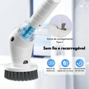 Escova de limpeza elétrica Multifuncional