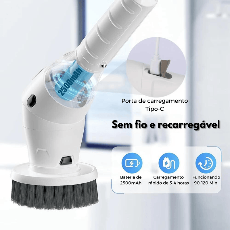 Escova de limpeza elétrica Multifuncional