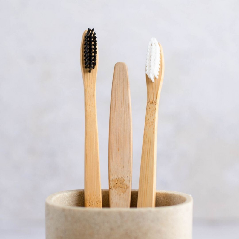 Conjunto de escovas de bambu