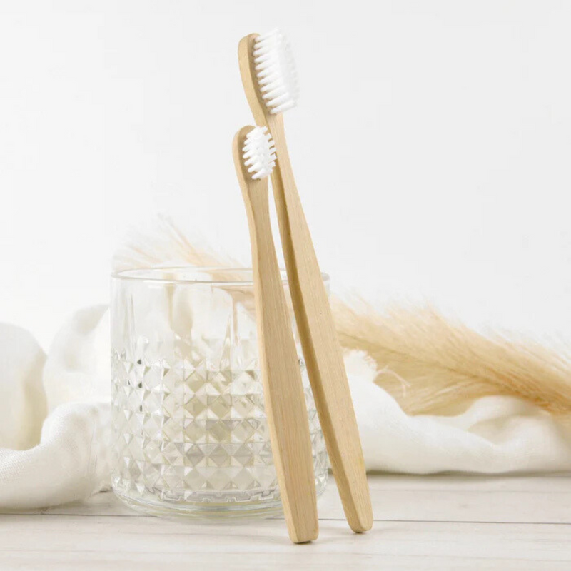 Conjunto de escovas de bambu