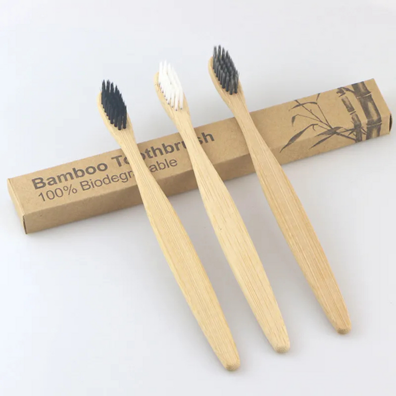 Conjunto de escovas de bambu