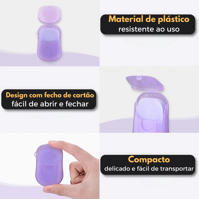 Sabonete de papel portátil perfumado