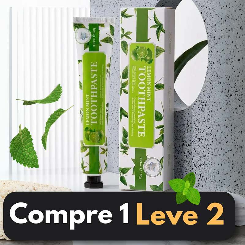 Pasta clareadora natural com menta (Compre 1 Leve 2)