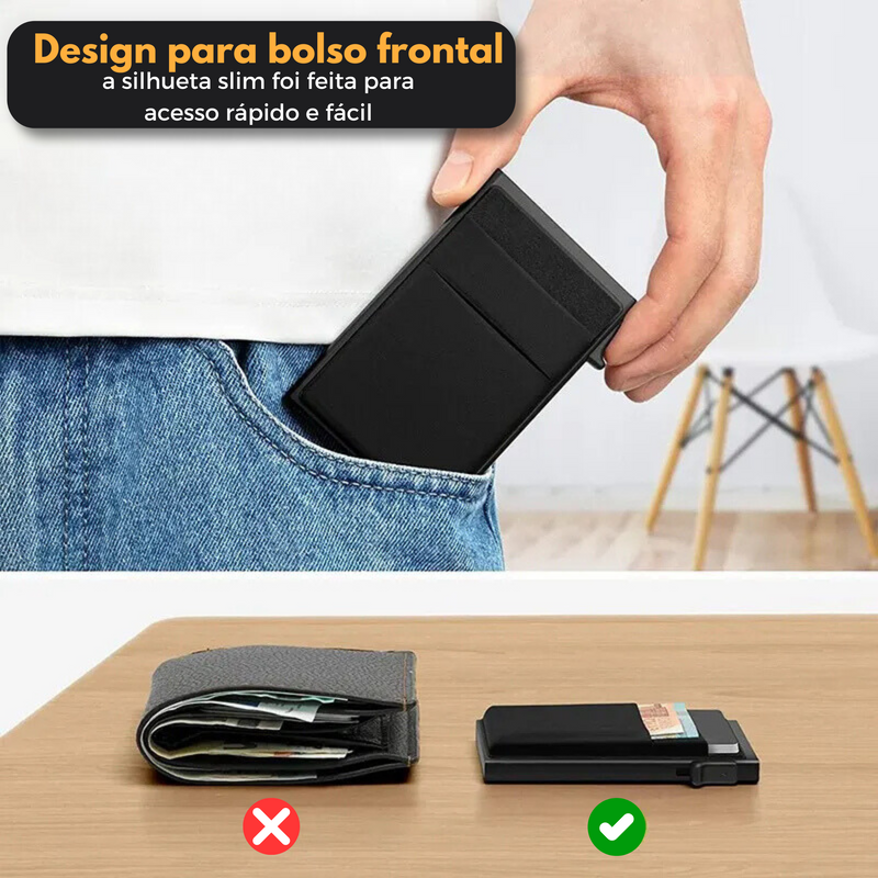 Carteira Anti-RFID Premium