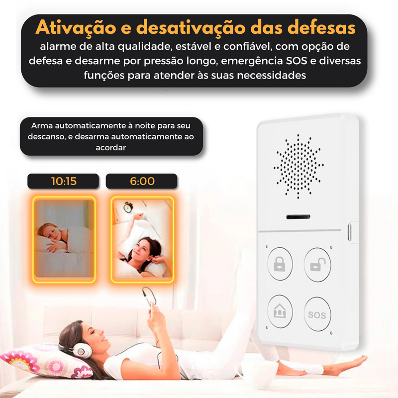SmartGuard Sistema de Alarme Sem Fio para Casa Inteligente