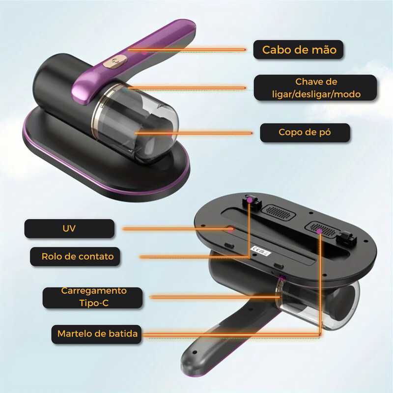 Aspirador Portátil UV Antiácaro - PureInfinity™