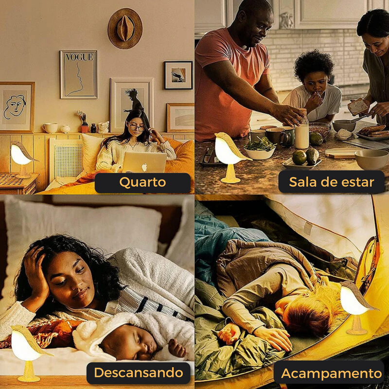 Luminária De Pássaro