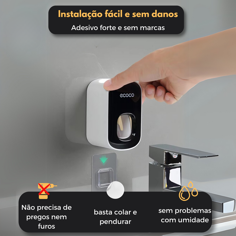 Dispensador automático de pasta de dentes