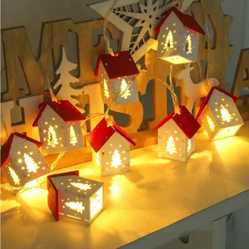 Casa natalina iluminada