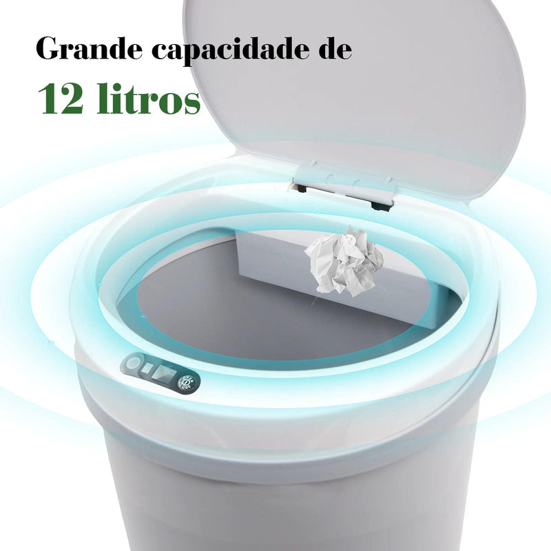 Lata de lixo com sensor de movimento