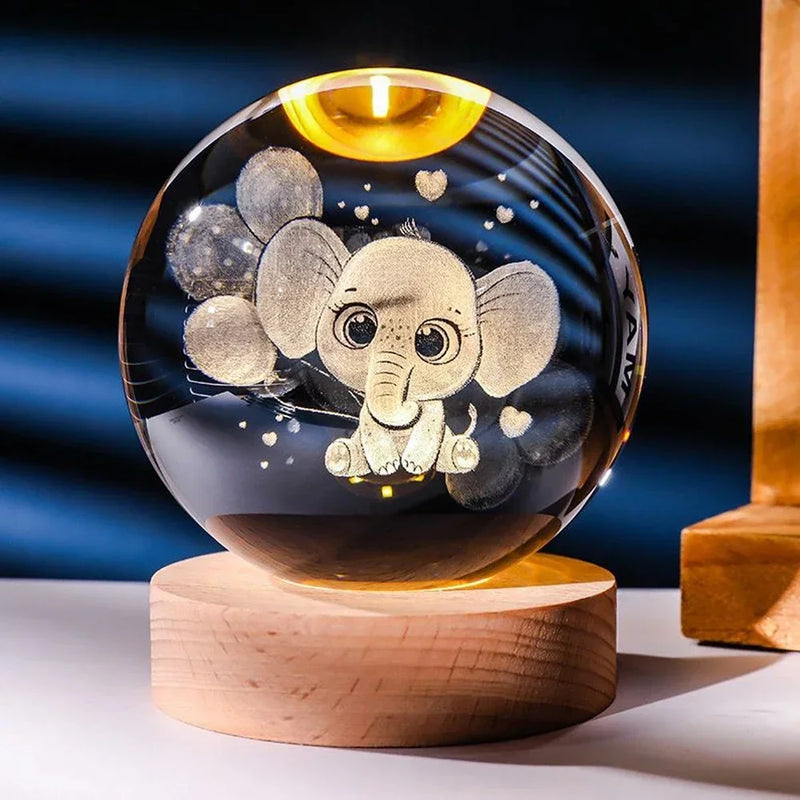 Lâmpada de Cristal 3D - Crystal Infinity™