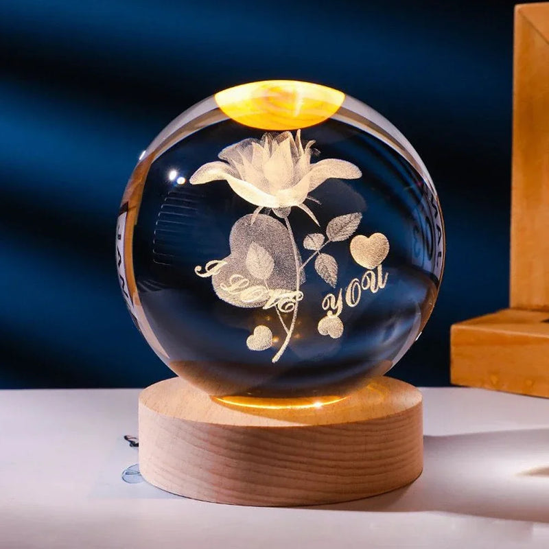 Lâmpada de Cristal 3D - Crystal Infinity™