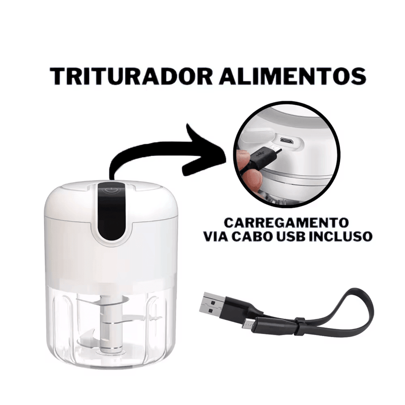 Mini Processador Elétrico de Alimentos
