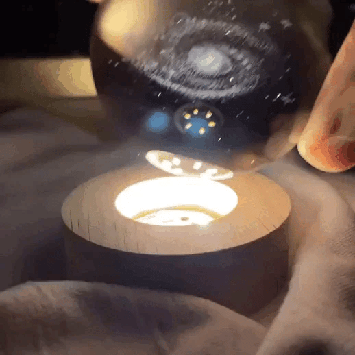 Lâmpada de Cristal 3D - Crystal Infinity™ - Infinitum Express