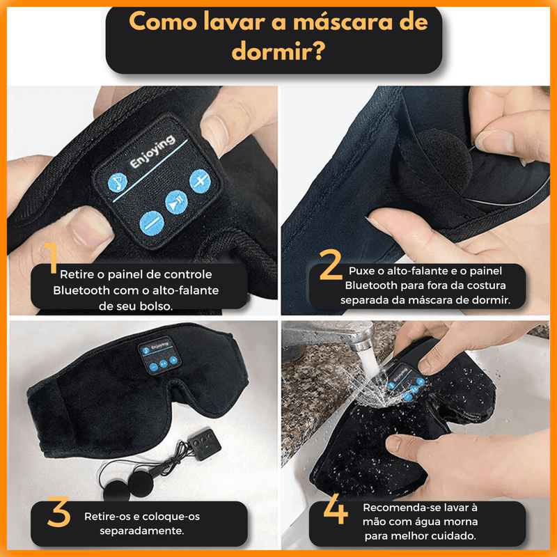 Máscara de Sono com Musica - Infinitum Express