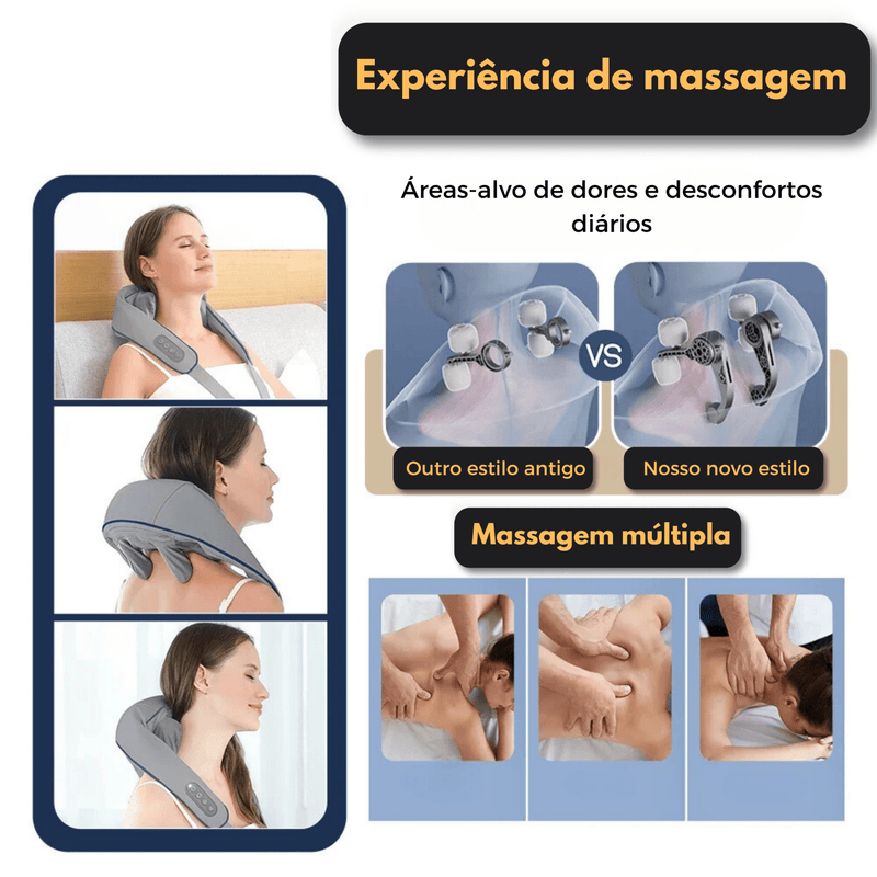 Massageador Para Pescoço e Ombros - Infinitum Express