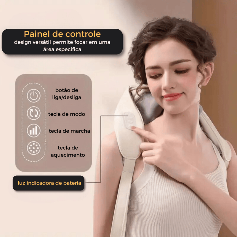 Massageador Para Pescoço e Ombros - Infinitum Express