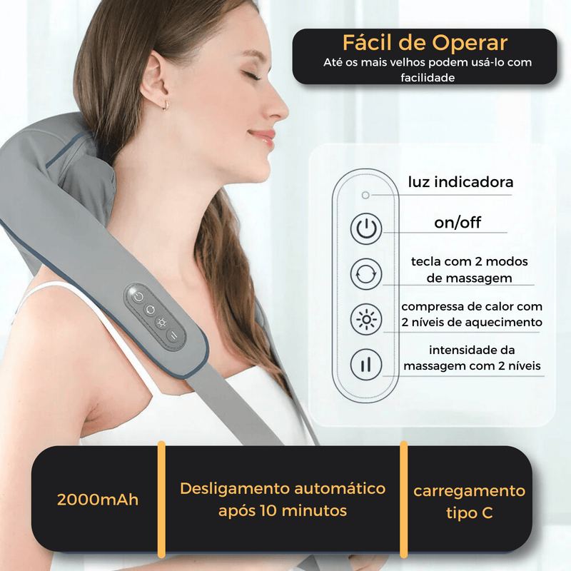 Massageador Para Pescoço e Ombros - Infinitum Express